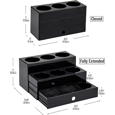 Mind Reader 9-Compartment Nested Syrup Bottle Holder (EMSSYRUPH9)