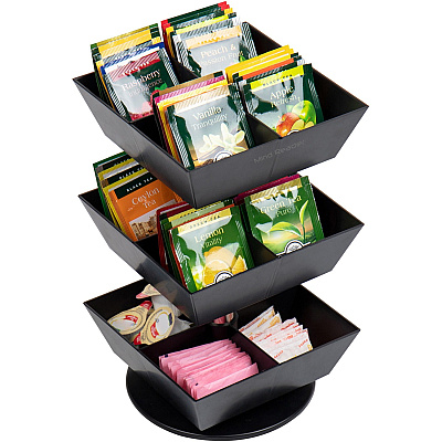 Mind Reader Anchor 12-Compartment Tea Carousel (EMSTEASWIV3T)
