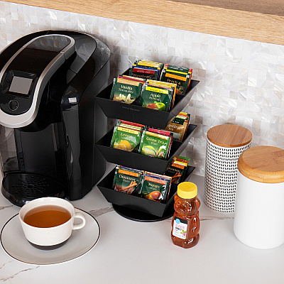 Mind Reader Anchor 12-Compartment Tea Carousel (EMSTEASWIV3T)