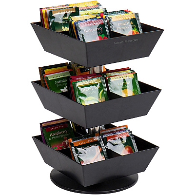 Mind Reader Anchor 12-Compartment Tea Carousel (EMSTEASWIV3T)