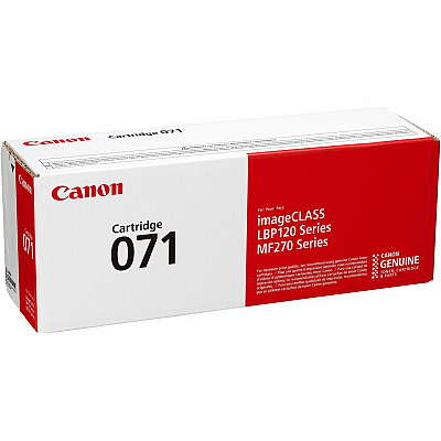 Canon 071 Original Standard Yield Laser Toner Cartridge - Black - 1 Each (CNMCRTDG071)