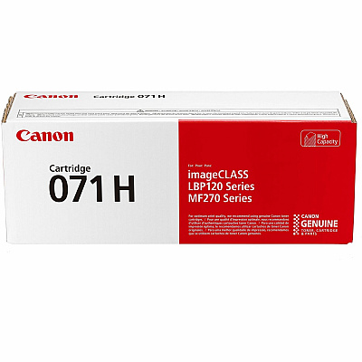 Canon 071 Original High Yield Laser Toner Cartridge - Black - 1 Each (CNMCRTDG071H)