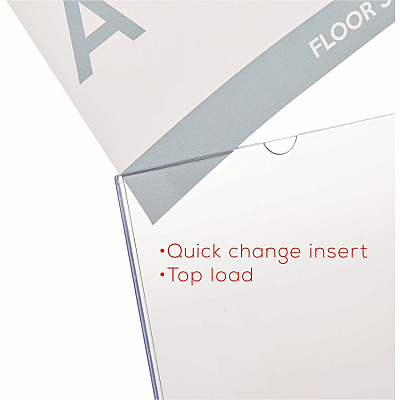 deflecto Superior Image Slanted Sign Holders (DEF590101CT)
