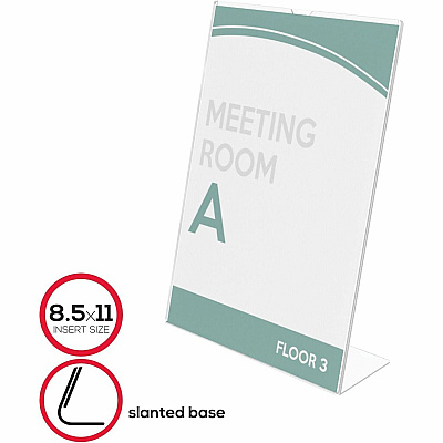 deflecto Superior Image Slanted Sign Holders (DEF590101CT)