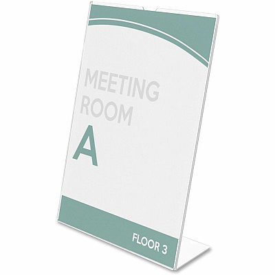 deflecto Superior Image Slanted Sign Holders (DEF590101CT)