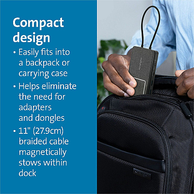 Kensington USB-C Dual 4K Portable Mobile Dock (KMW32800)