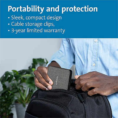 Kensington MD120U4 USB4 Portable Docking Station (KMW32850)