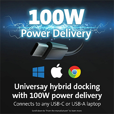 Kensington SD4780p USB 4K Hybrid Docking Station (KMW33620)