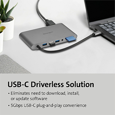 Kensington UH1440P USB-C Dual Video Mobile Dock (KMW33853)