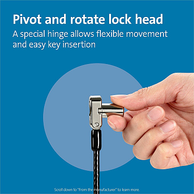 Kensington Universal 3-in-1 Keyed Laptop Lock (KMW62318)