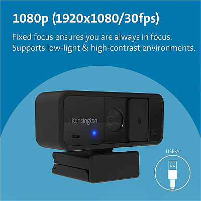 Kensington Webcam - Black - 1 Pack(s) (KMW80250)