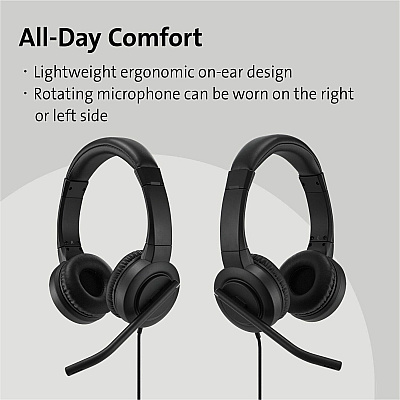 Kensington H1000 USB-C On-Ear Headset (KMW83450)