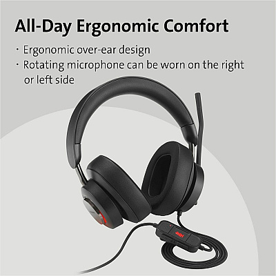 Kensington H2000 USB-C Over-Ear Headset (KMW83451)