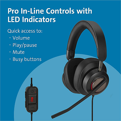 Kensington H2000 USB-C Over-Ear Headset (KMW83451)