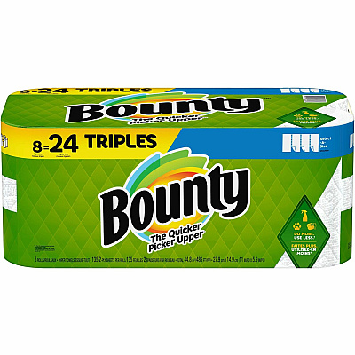 Bounty Select-A-Size Paper Towels - 8 Triple Roll = 24 Regular (PGC05661)