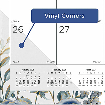Blueline Abstract Floral Monthly Desk Pad (C194128)