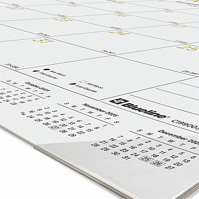 Blueline Classic Gold Monthly Desk Pad Calendar (C199003)