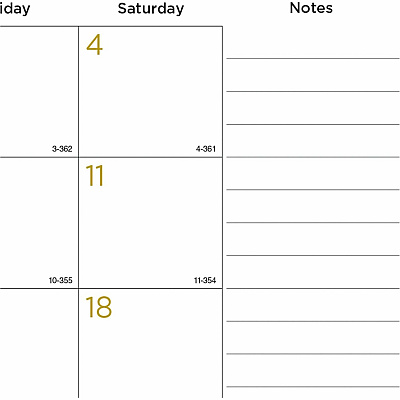Blueline Classic Gold Monthly Desk Pad Calendar (C199003)