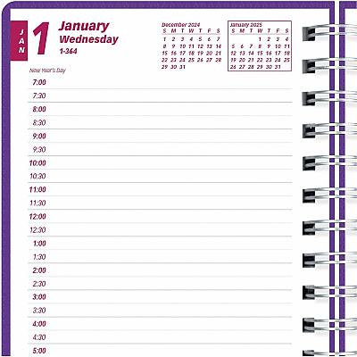 Brownline DuraFlex Daily Appointment Planner (CB634VPUR)