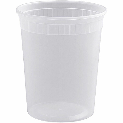 BluTable 32 oz Round Deli Tub Containers (RMLPPDEL32)