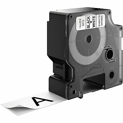 DYMO S0720930 D1 53713 Tape 24mm x 7m Black on White