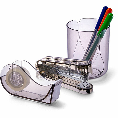 Officemate Recycled 3-Piece Desktop Organizer Set (OIC97712)