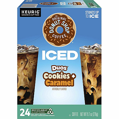 The Original Donut Shop K-Cup Iced Duos Cookies and Caramel Coffee (GMT9881)