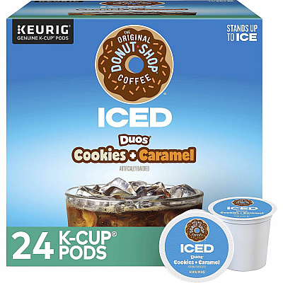 The Original Donut Shop K-Cup Iced Duos Cookies and Caramel Coffee (GMT9881)