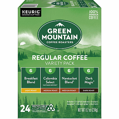 Green Mountain Coffee Roasters K-Cup Regular Coffee Variety Pack (GMT9974)