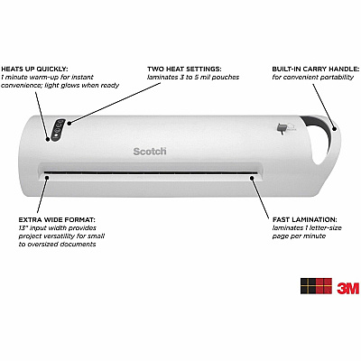 Scotch Advanced Thermal Laminator, 13" , TL1302 (MMMTL1302XVP)
