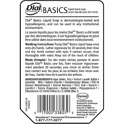 Dial Versa Basics Liquid Hand Soap (DIA33827)