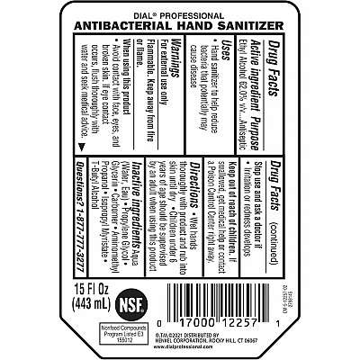 Dial Professional Hand Sanitizer Gel Refill (DIA12258)