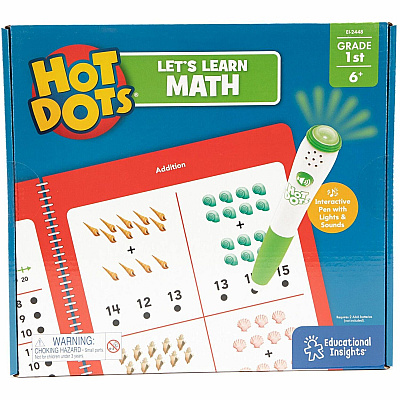 Educational Insights Let's Learn Math - 1st Grade Interactive Printed Book (LRN2448)