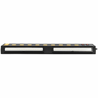 Tripp Lite Protect It! 10-Outlet Surge Protector with Swivel Light Bars - 5-15R Outlets, 2 USB Ports, 6 ft. (1.8 m) Cord, 1350 Joules, Black (TLP1006USB)