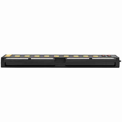 Tripp Lite Protect It! 10-Outlet Surge Protector with Swivel Light Bars - 5-15R Outlets, 2 USB Ports, 6 ft. (1.8 m) Cord, 1350 Joules, Black (TLP1006USB)