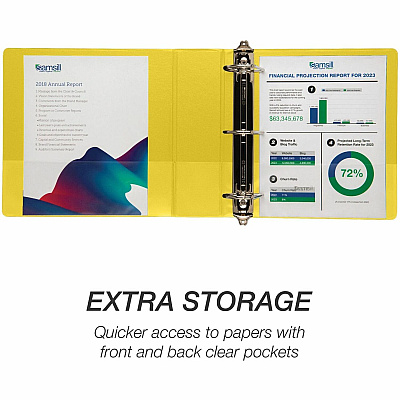 Samsill Durable Three-Ring View Binder (SAM16481)