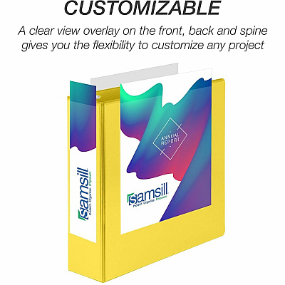 Samsill Durable Three-Ring View Binder (SAM16481)