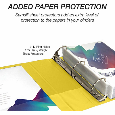 Samsill Durable Three-Ring View Binder (SAM16481)