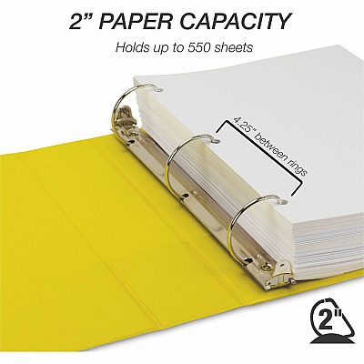 Samsill Durable Three-Ring View Binder (SAM16461)