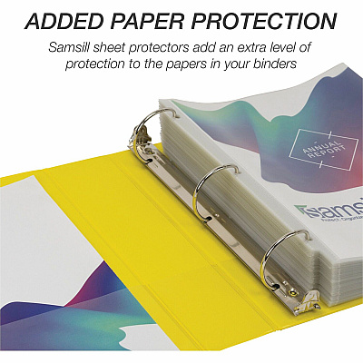 Samsill Durable Three-Ring View Binder (SAM16461)