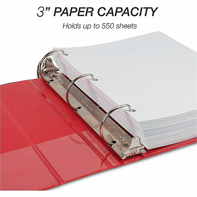 Samsill Durable Three-Ring View Binder (SAM16483)