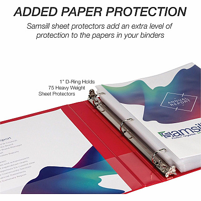 Samsill Durable Three-Ring View Binder (SAM16433)