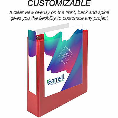 Samsill Durable Three-Ring View Binder (SAM16463)