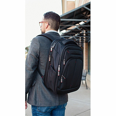 Samsonite Carrying Case (Backpack) for 12.9" to 15.6" Notebook, File, Book, Table - Black (1473291041)
