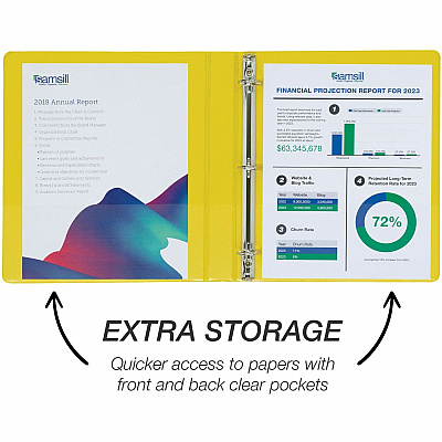 Samsill Durable Three-Ring View Binder (SAM16431)
