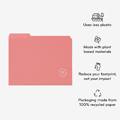 U Brands 1/3 Tab Cut Letter Organizer Folder (UBR6597U0112)
