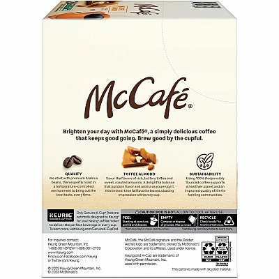 McCafe K-Cup Toffee Almond Coffee (GMT9189)