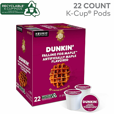 Dunkin Donuts Dunkin Donuts K-Cup Falling for Maple Artificially Maple Flavored Coffee (GMT1478)