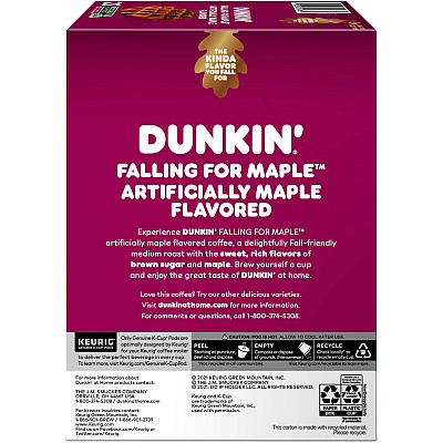 Dunkin Donuts Dunkin Donuts K-Cup Falling for Maple Artificially Maple Flavored Coffee (GMT1478)
