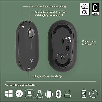 Logitech Pebble 2 Combo Keyboard & Mouse (LOG920012061)